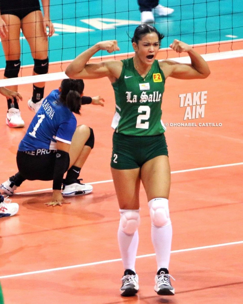 tintmznalways's tweet photo. “La Salle is the best. Green looks good on me” (Sharma, 2023) 🥹💚

We’ll be cheering you on the other side of the court, Fifi 💖 https://t.co/q8Tg9ssJKU