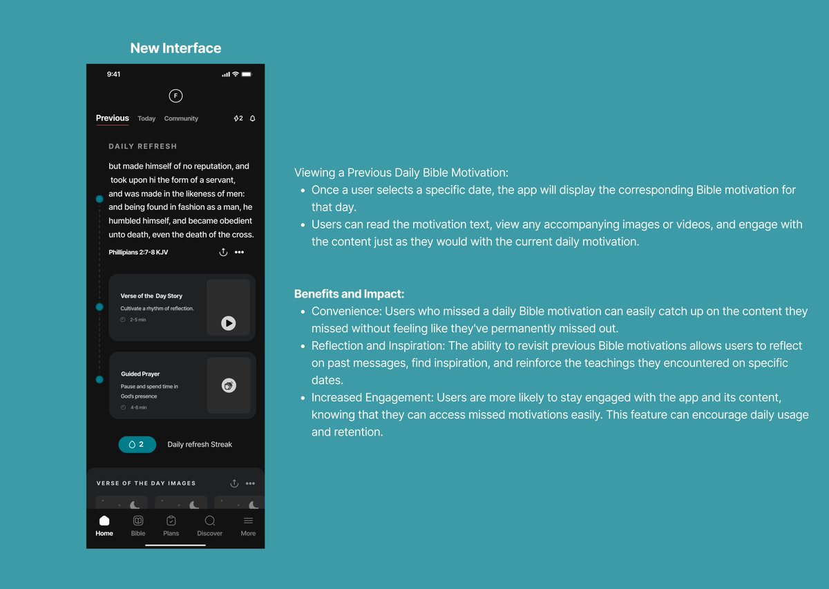 folorunshohabby's tweet photo. Day 28\30 Propose a new feature for your most used social media app, the potential impact and need for that feature. I choose this particular Bible App
#dailychallenge #dailychallenge #mercee https://t.co/eIRMRpWDAJ