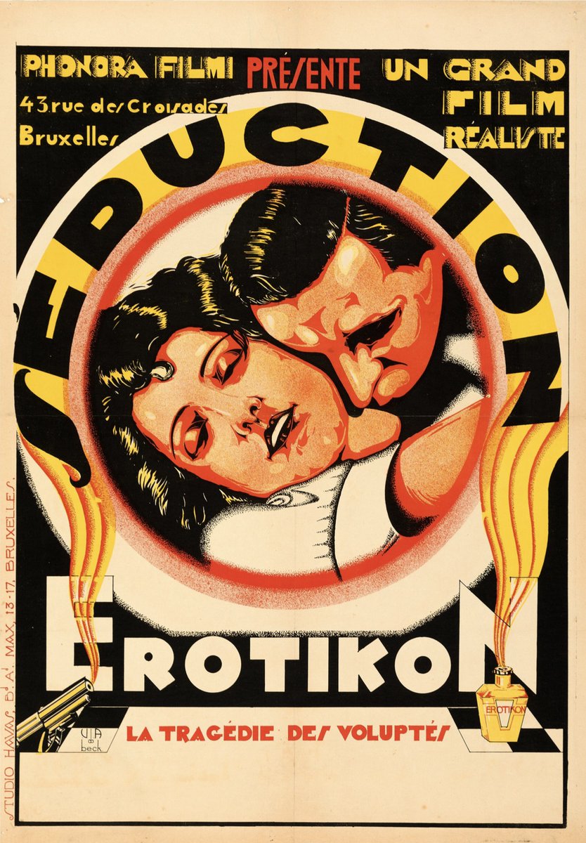 Seduction (Phonora Film, 1929). 
Belgian Poster (24' X 33').
#movieposterdesign #movieposterart #MoviePoster