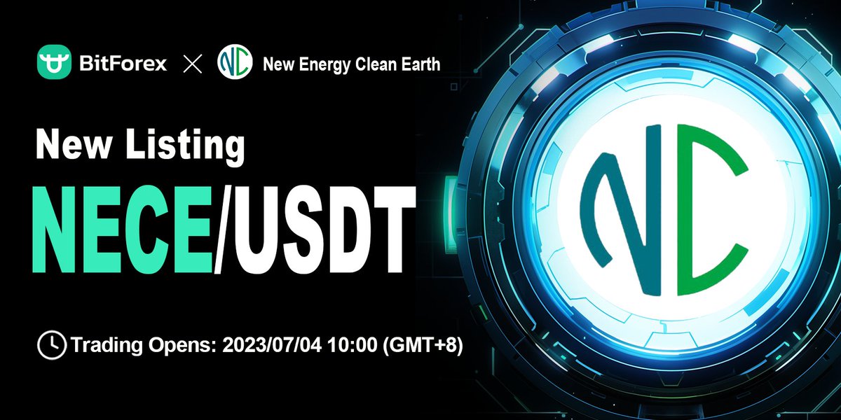bitforexcom's tweet photo. 🆕BitForex new listing: $NECE 

⏰ 2023/07/04 10:00 (GMT+8)

🔗https://t.co/Kqlk26aaws

✈️ https://t.co/A2T9QMAcah

#BitForex #cryptocurrency #newlisting #NECE https://t.co/2RRqUjs6xj