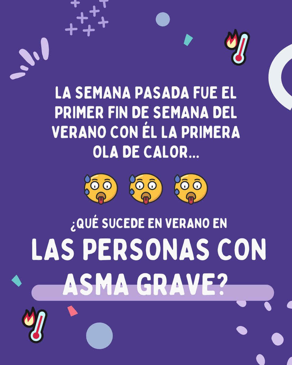 RespiraSevilla's tweet photo. ¿Sabías que las temperaturas extremas puede tener un gran impacto en la salud de las personas con asma?🌡️
Además os dejamos algunas recomendaciones para cuidar vuestra salud estos meses de verano
#crisisdeasma #asma #asmaticos #oladecalor #asmagrave #enfermedadesrespiratorias https://t.co/3D8ICm8JoB