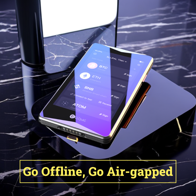 ELLIPAL's tweet photo. Hot wallets hack❓ Hardware wallet backdoor❓ CEX bankruptcy❓  

When crypto goes cold, you stay in control✅  

👇best cold storage wallet👇