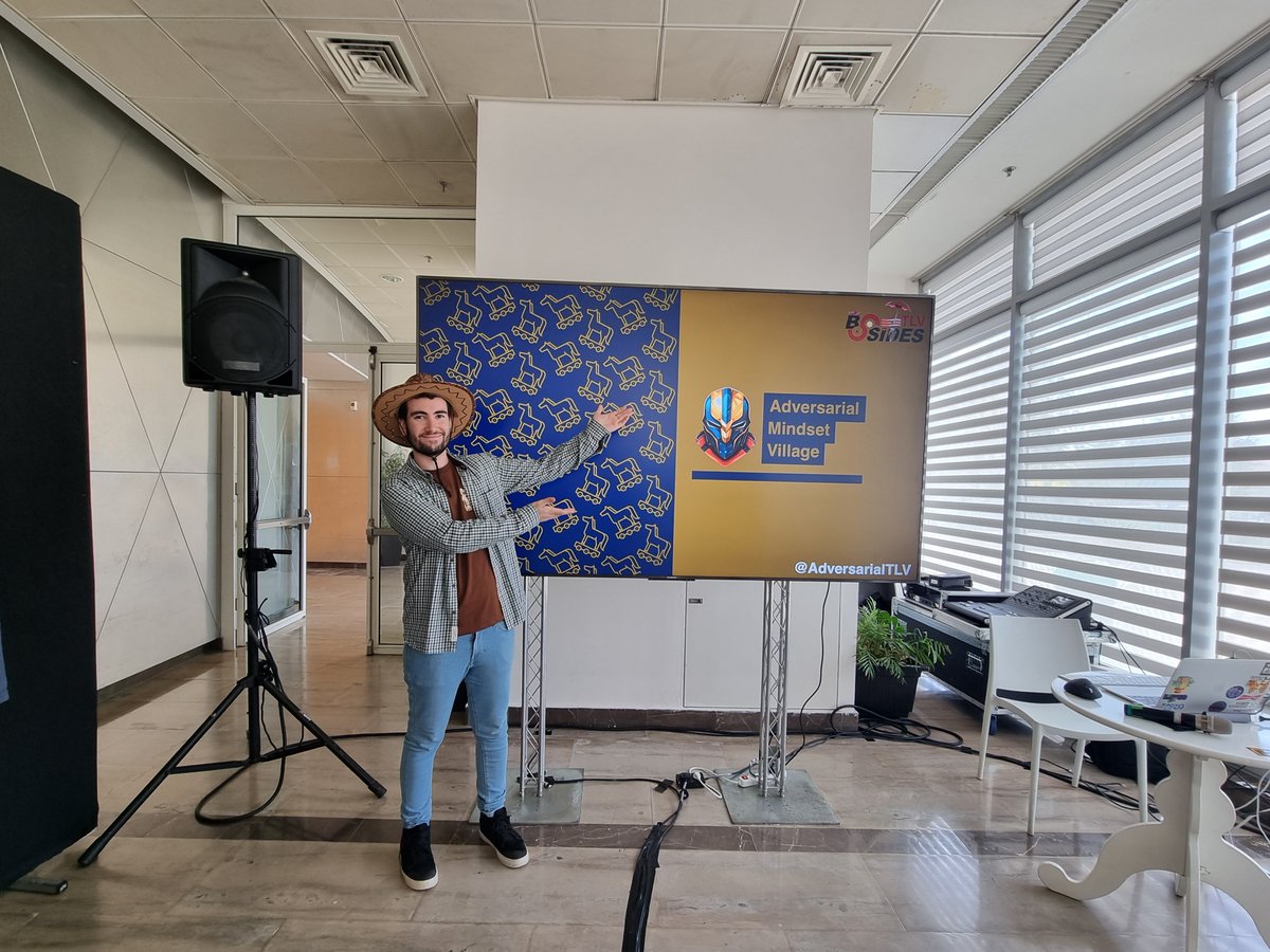 ohad_mz's tweet image. It will take me a few days to summarize the @AdversarialTLV Mindset Village at @BsidesTLV 2023. A long journey started on February 23 and became a wonderful day with great speakers and unforgettable experiences. Thank you all for coming! More closing words soon.