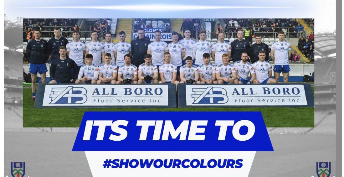 Its Time to…. #SHOWYOURCOLOURS!!! ￼ ⚪️🔵⚪️🔵⚪️🔵⚪️🔵 LET’S GO FOLKS…get the jerseys on, get the flags and bunting up, and hats, scarf and headbands out.  Its time to go WHITE and BLUE. Be the 16th player in CROKE PARK on Saturday #FarneyArmy…. Its Time to SHOWYOURCOLOURS!!