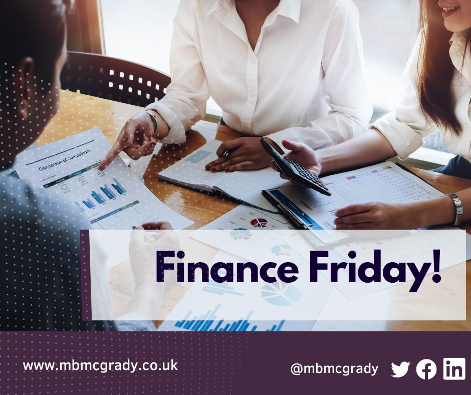 #FinanceFriday   💷

As a small business owner, did you know that you could be eligible to apply for funding?

It’s essential that you investigate the options that are available to you to help get your business off the ground.

Need help? 

📞 028 9031 6950.
#MBMcGrady #Business