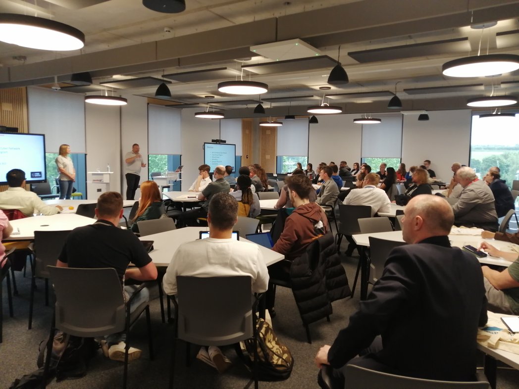 EvaFryc's tweet photo. A packed room ready for #csisc23 #ComputingHubSOT @WeAreComputing https://t.co/A4y6KMgqi4