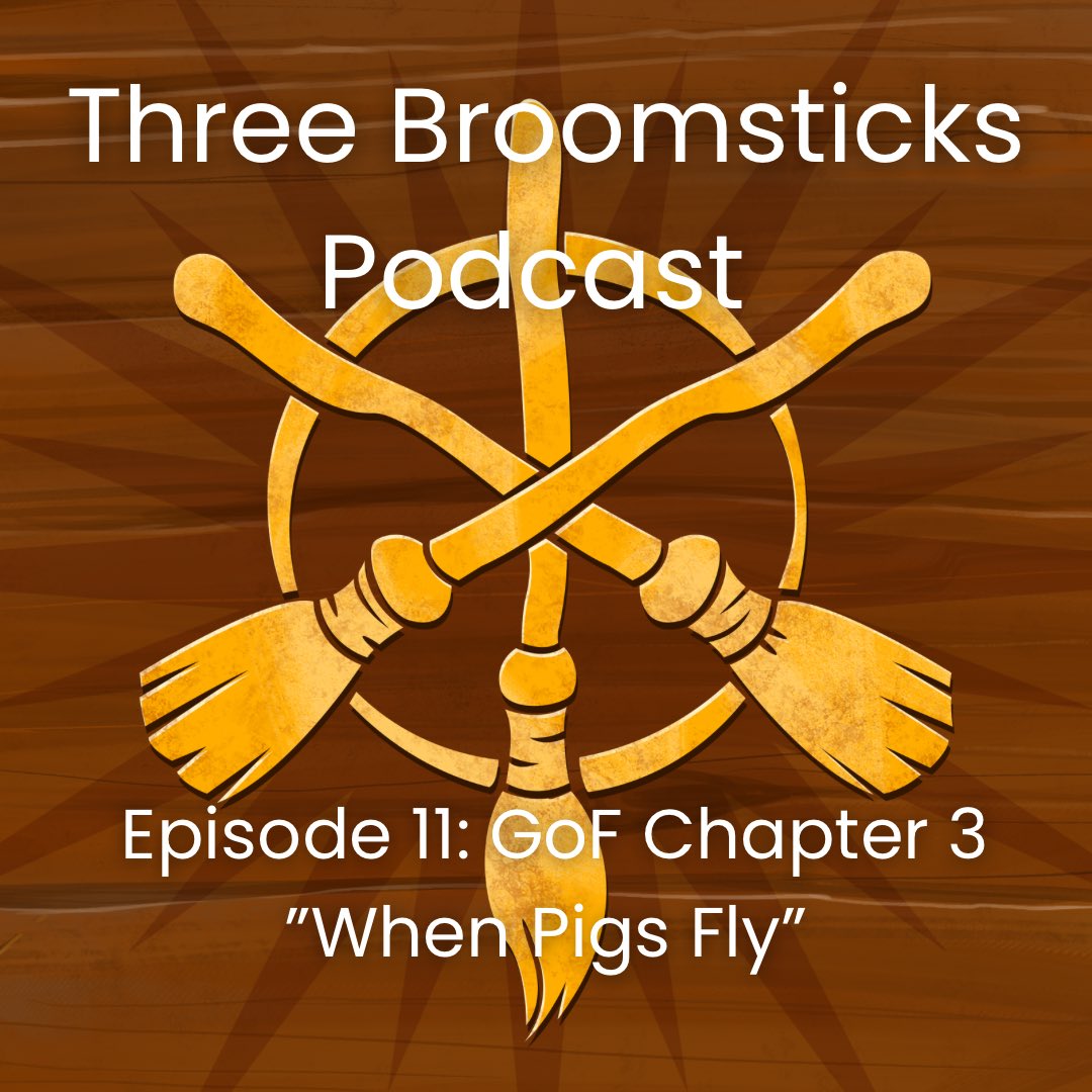 While we’re waiting to celebrate the holiday weekend, here’s something else to get excited about: the new episode of Three Broomsticks Podcast that just came out! The third chapter of #gobletoffire is on the menu, and so is the cake hidden under the floorboards 🍰