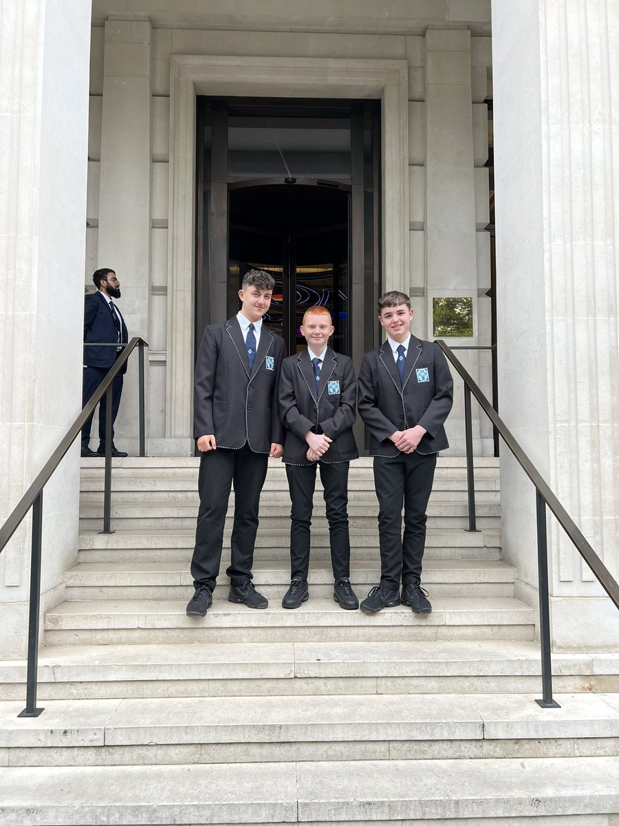 TechNDHS's tweet image. We’ve arrived at @teentechevent and the boys are ready to present their product ‘COM’ to the world.