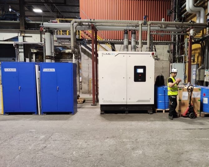 Climeon's tweet photo. This week Climeon was on site at @SSAB_AB. SSAB was an early adopter of Climeon's #HeatPower technology and the global steel company has been producing #CarbonFree #Electricity to support onsite electricity needs in Borlänge since 2016.

Learn more: https://t.co/zCRIdIJOH3 https://t.co/yBfqfuexZS