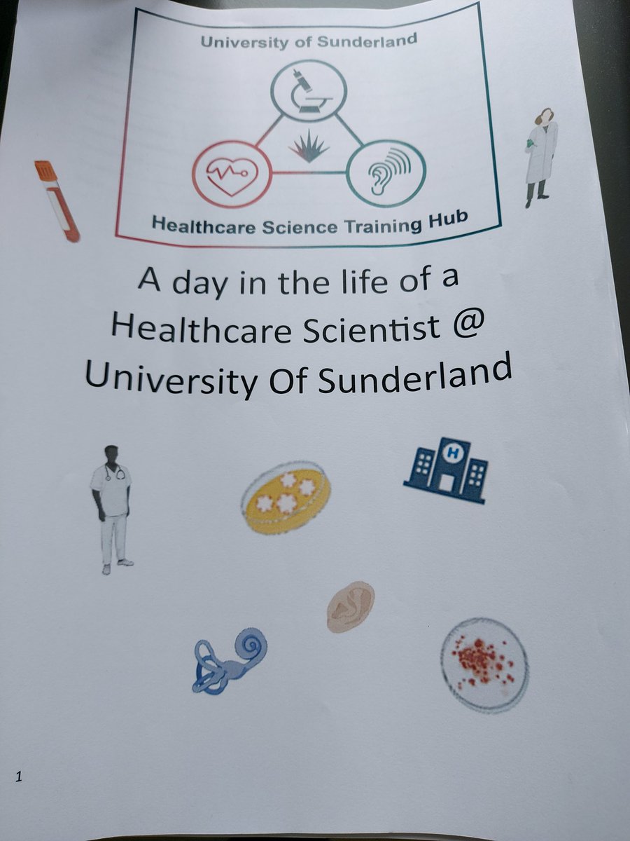 Very informative day with some of our Year 12 students looking at all aspects of life as a Healthcare Scientist @sunderlanduni