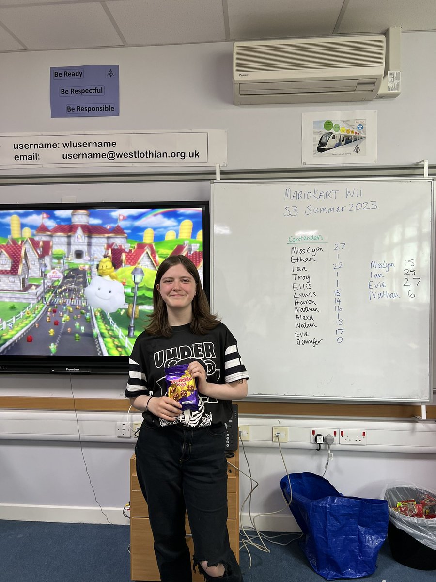 ArmadaleComp's tweet photo. We have the winner of our Summer Mario Kart Wii Competition 👏🎉 Well done, the rest of us need to get practising for next year 🏆 https://t.co/rMNn64Du2M
