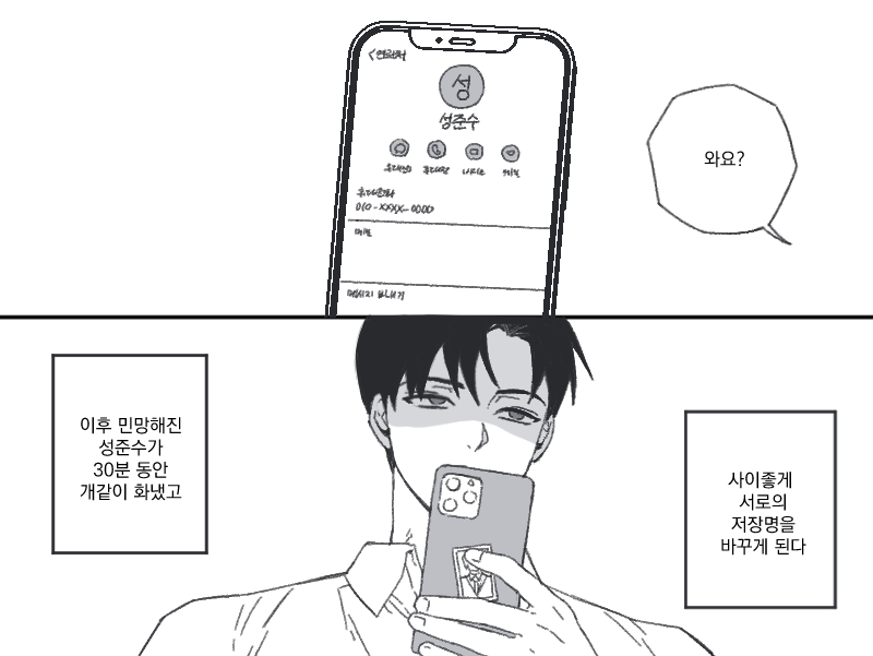 준상 사귀게 된 이후...날조망상