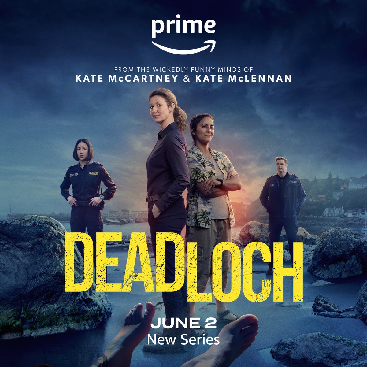 TomTaylorMade's tweet photo. #Deadloch is so, SO good.
@katemccccartney &amp; @katemclennan1, YOU'RE the voice.
Brilliant work from @madeleinesami, Kate Box, @TomCBallard, @ninaoyama, @LeonieWhyman &amp; all involved. 
Episode 7 of 8 is on Amazon Prime now. https://t.co/2KMGqjzo0E