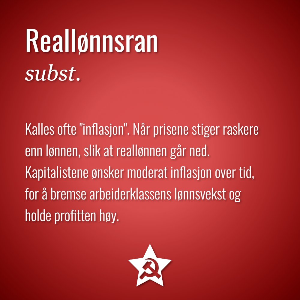 RKommunister's tweet photo. Fra "Arbeiderens ordliste". Les resten på nettsida!
https://t.co/2fMqPZxE3z

#inflasjon #prisstigning #kjøpekraft https://t.co/9vhoaQILqp