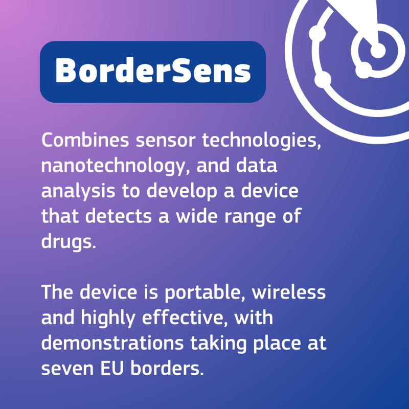 EUHomeAffairs's tweet photo. 📰 It's Friday! Time to read about #EUFunding

@BorderSens, a #EUfunded security research project that supports the fight against drug trafficking on the ground, equipping authorities with innovating tools.

 #H2020 #SecurityEU #HorizonEurope #SecurityResearch @REA_research