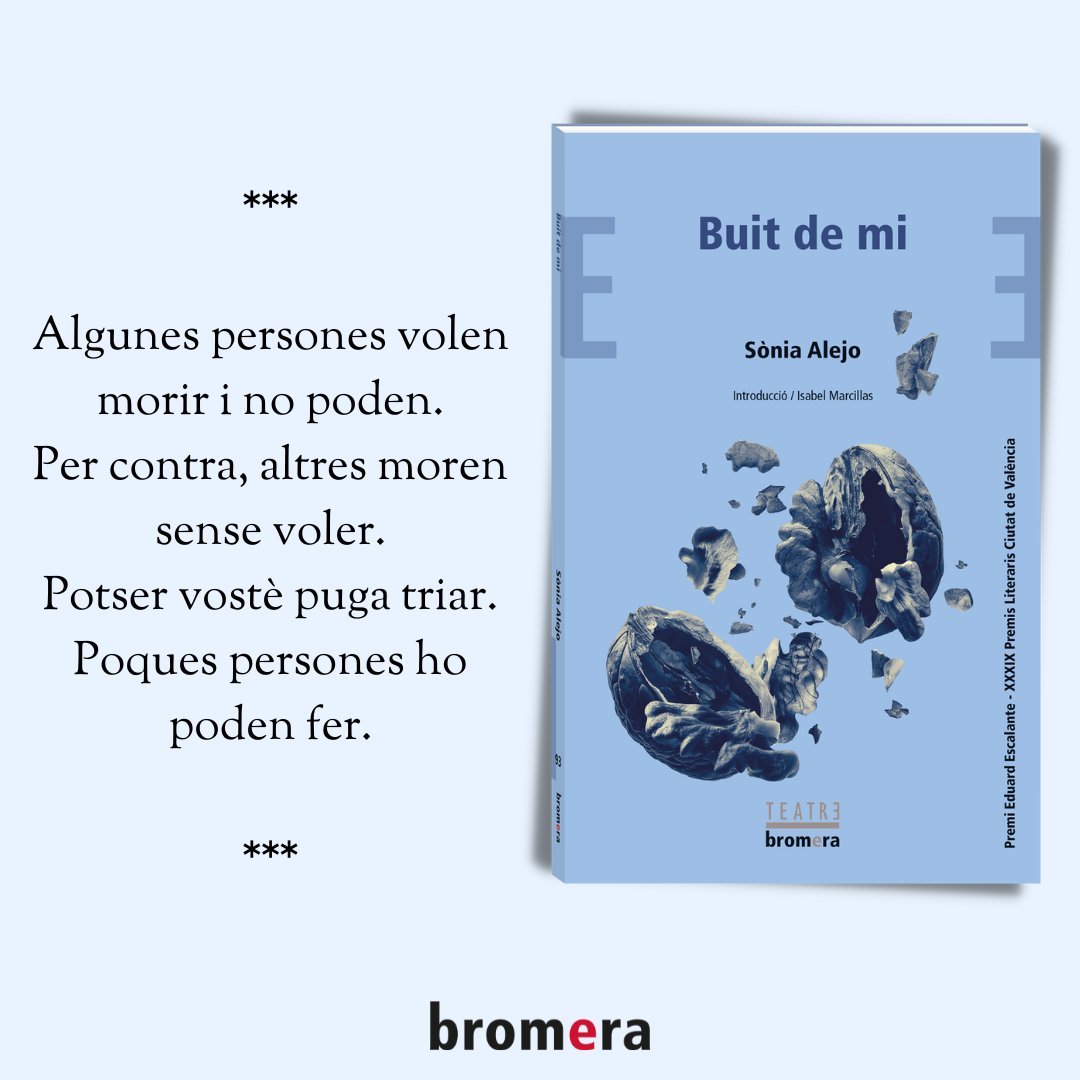 La dramaturga <a href="/SoniaAlejo1/">Sònia Alejo</a> publica un drama teatral en set actes sobre la mort i les conseqüències que té per a les persones que es queden.

🏆Premi Ciutat de València. Eduard Escalante de Teatre.