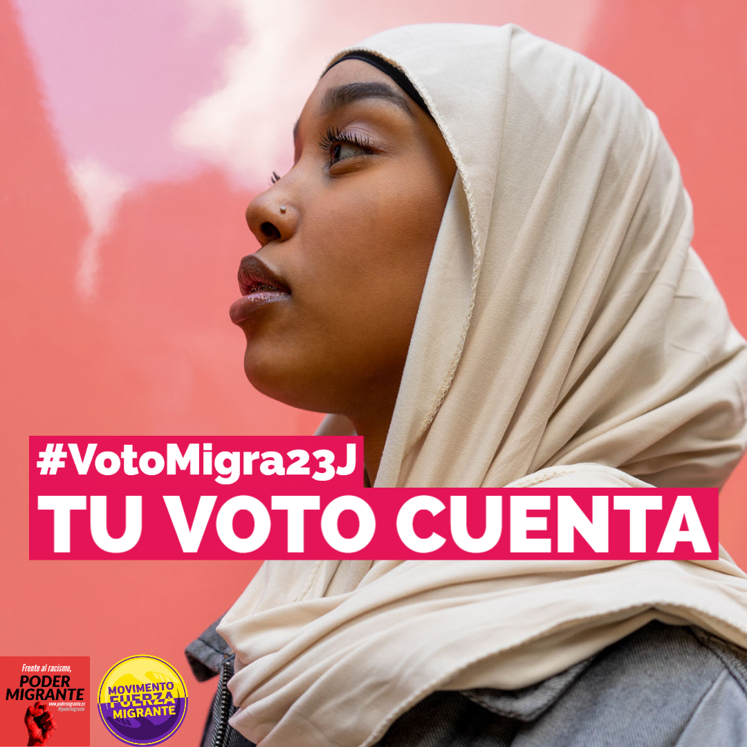 PoderMigrante_N's tweet photo. EL VOTO MIGRA CUENTA

Poder Migrante y Movimiento Fuerza Migrante lanzamos la campaña #VotoMigra23J para movilizar el voto comprometido con los #DDHH.
Es vital defender los derechos de la comunidad migrante y de toda la ciudadanía.

https://t.co/o6HmhHyjpv

#VotoMigraCuenta https://t.co/9Ns7qeIJ7X