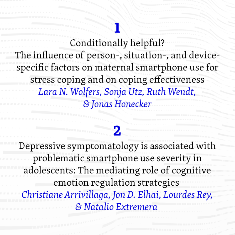 CyberPsy_jn's tweet photo. 🌻 New issue is here! 🌻

Vol. 17, No. 3 contains 10 excellent articles that examine the risks of gaming, smartphones, or social media and their potential to help cope with stress or get support. All #OpenAccess!

We hope this issue will inspire you ✨

#Cyberpsychology #NewIssue