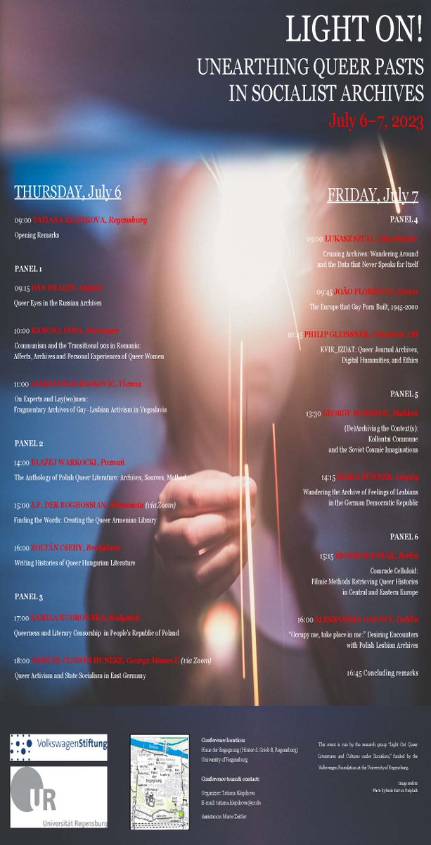 GSOSES's tweet image. This event is run by the Freigeist research group “Light On! Queer Literatures and Cultures under Socialism,” funded by the @VolkswagenSt  at the @uni_regensburg .

#freigeist
#queerliteratures
#queercultures
#socialism