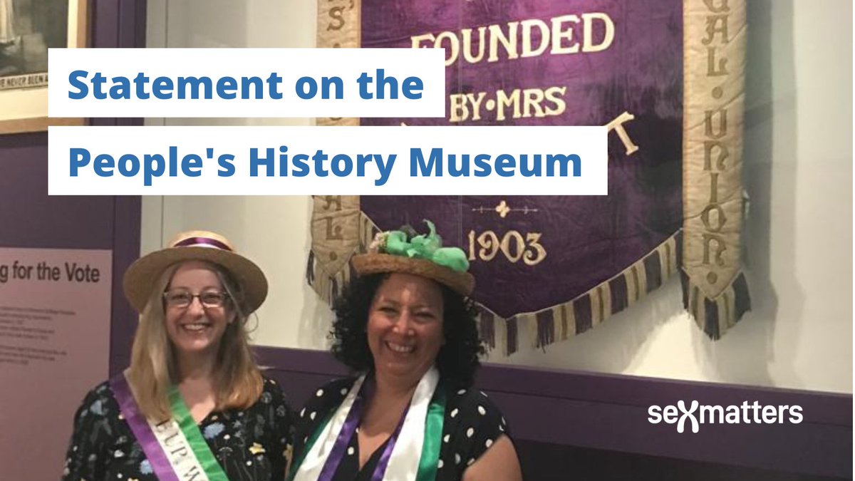 We are shocked and saddened at the response of the @PHMMcr following our board meeting.

We will not be deterred from our work, which fights discrimination, and we have written to the museum seeking to book the venue for a future event.

sex-matters.org/posts/updates/…