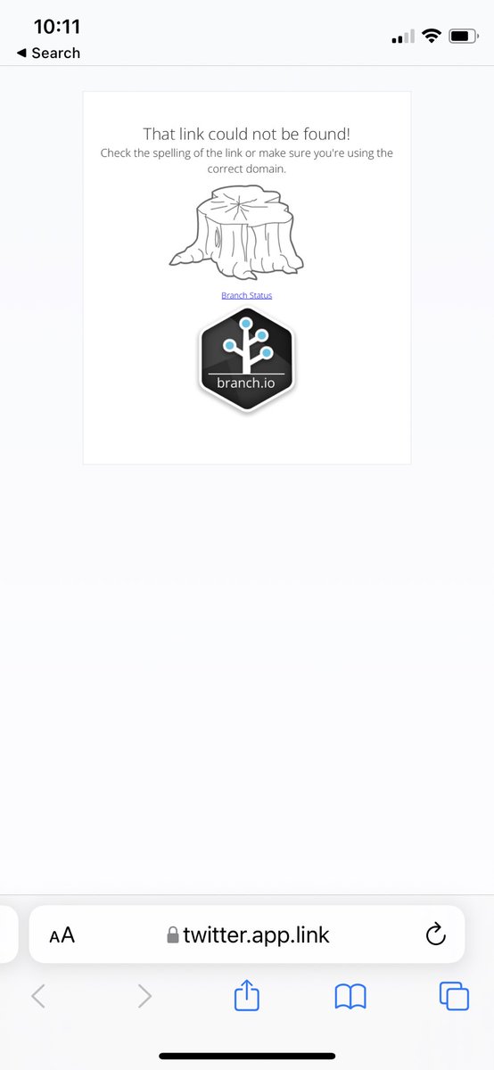 @twittersuport
Just signed up on iPhone safari and it prompts to download the app. This link doesn’t work and displays the below error message.
