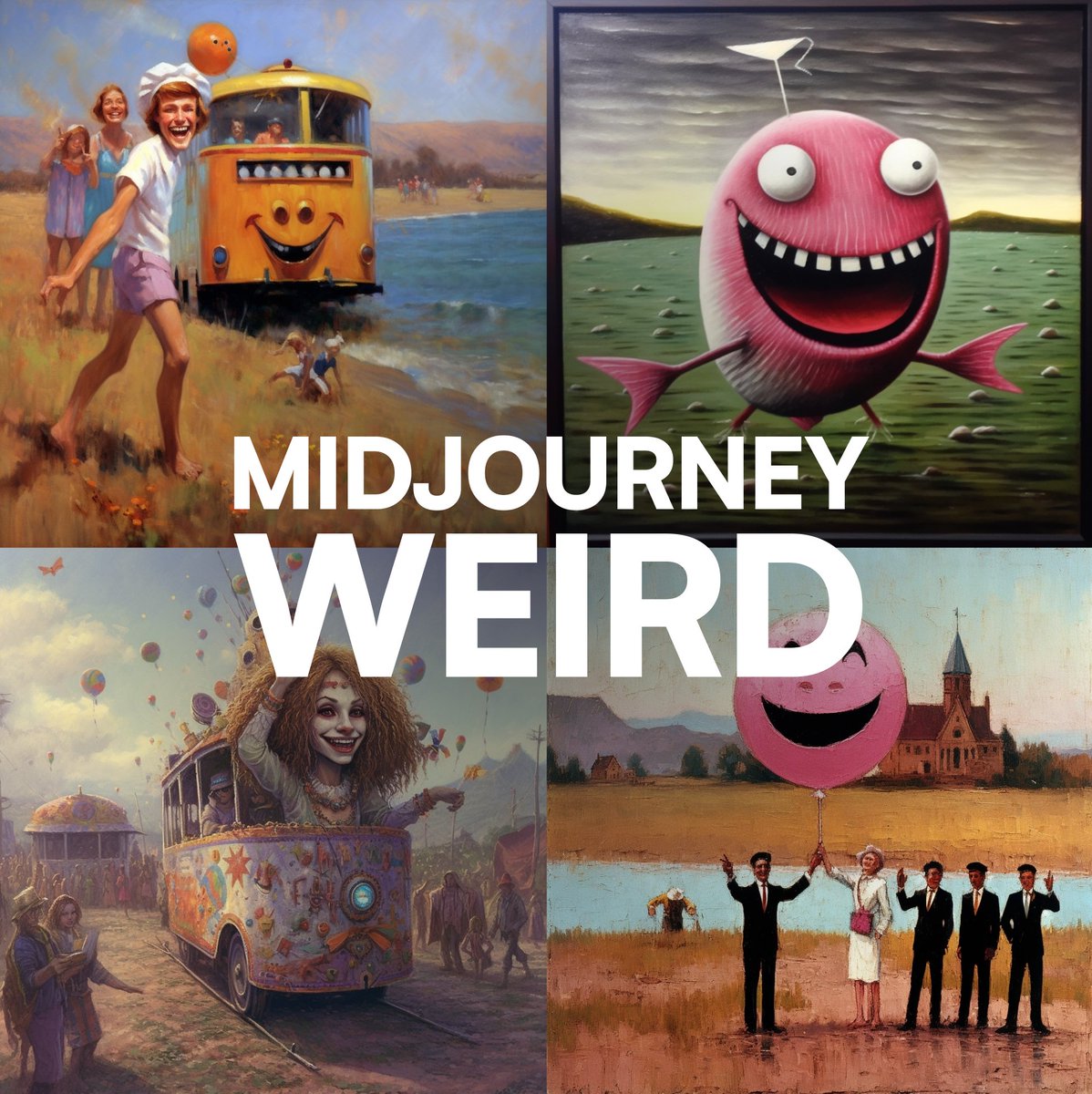 Midjourney released a new setting 

--weird 

It takes a value between 0-3000 

🧵 A thread, let's see what it can do