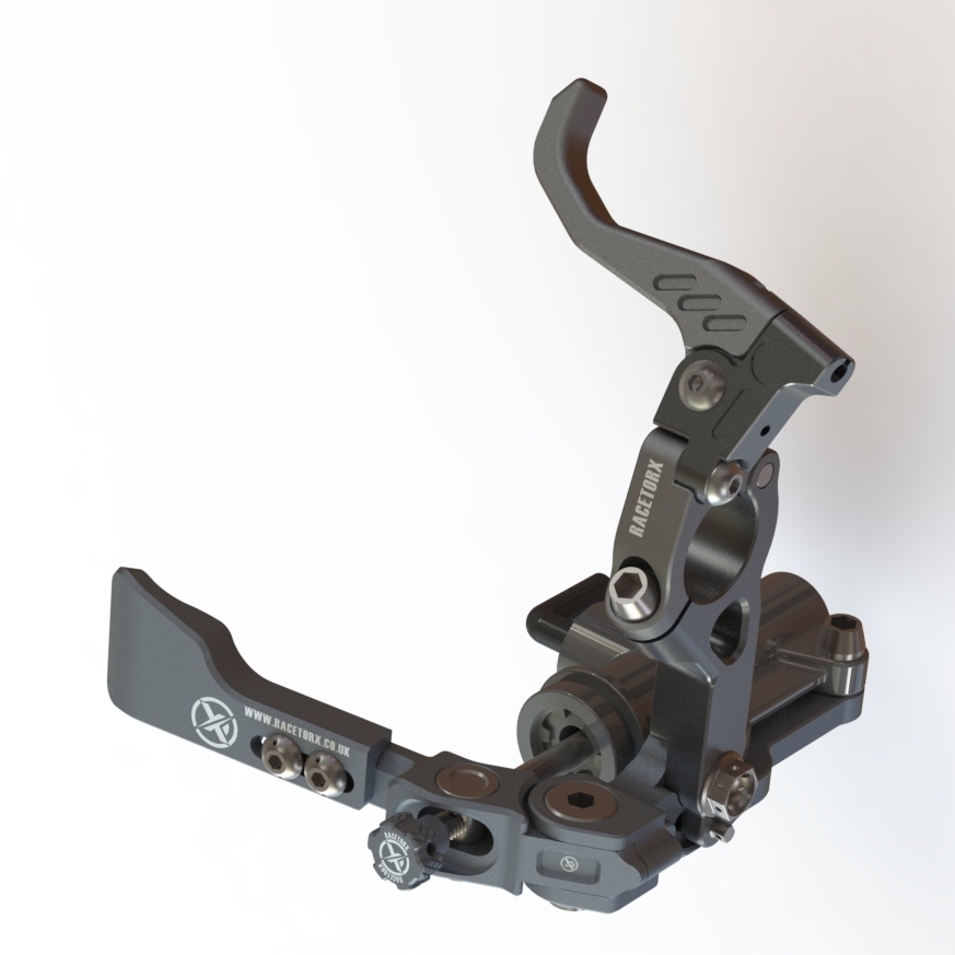 RaceTorx's tweet photo. After seeing the @_hawkracing team at the IOM TT with Michael Dunlop, A request for a Neutral engagement lever. So not only did we design one it is now incorporated in the thumb brake ready for all superbikes with Gearboxes like the NOVA kit. #HawkRacing @dunlop.michael https://t.co/ls9icWQkeS