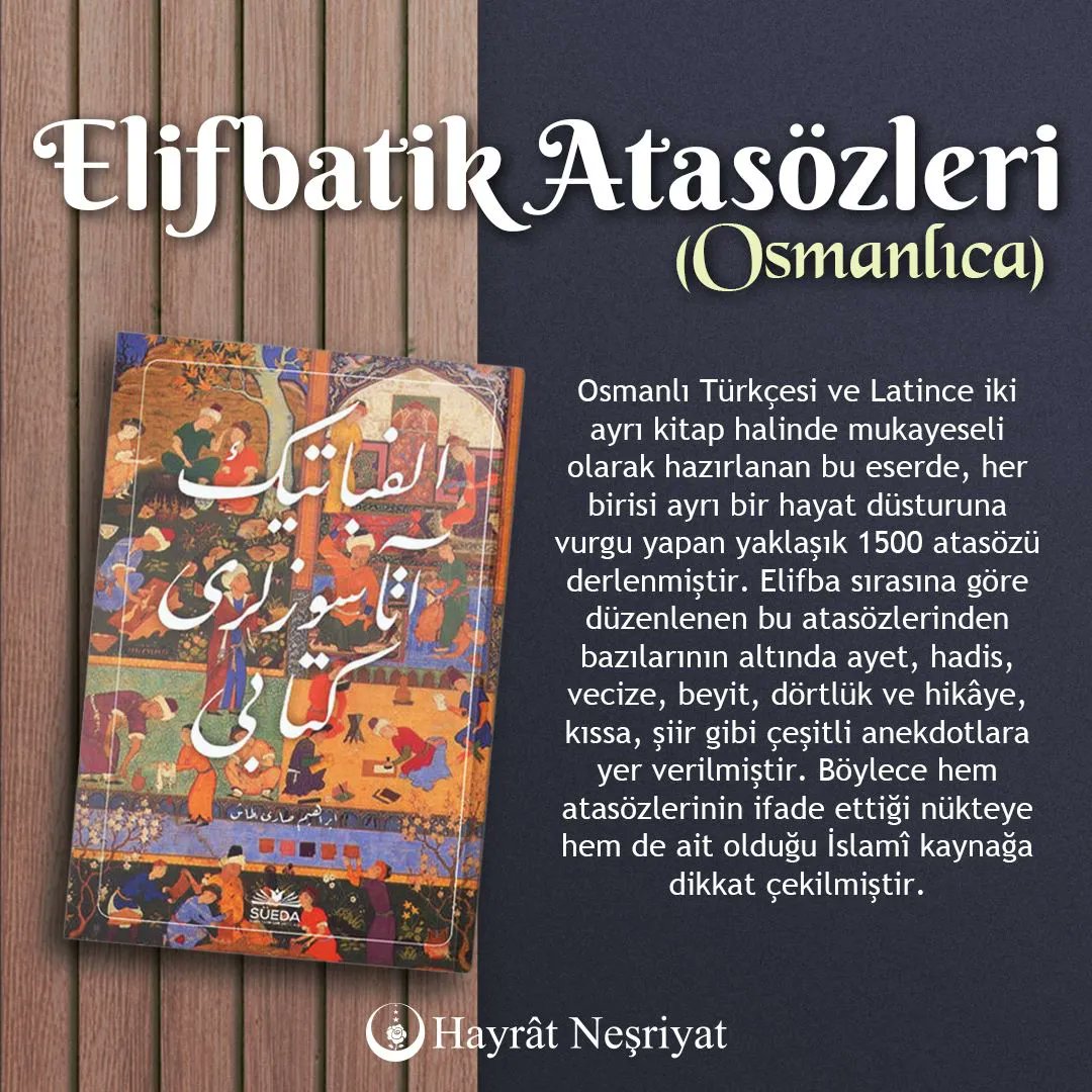 hayrat's tweet photo. 🔗 Detaylı bilgi ve sipariş için: https://t.co/t6iBGkRvr8
📞 WhatsApp ve iletişim hattımız: 0 212 624 24 34
#hayratnesriyat #atasozleri #deyim #elifbe #islam #kitap #egitim #kultur https://t.co/w3iwlPyEwG