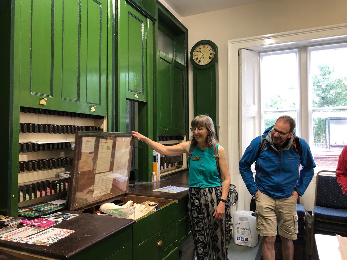 We were delighted to welcome staff from the @nationaltrust to #haltwhistle station this week to share information on our projects, test out our eBikes from our new innovative eBike hub and support sustainable tourism. @TVCRP @CommunityRail @northernassist @NlandRangers @TVLRUG