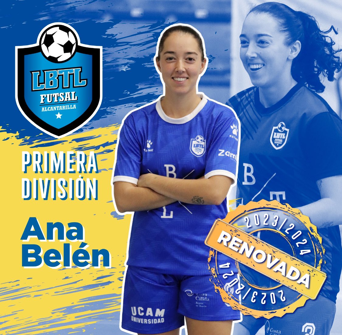 [RENOVACIÓN] Nuestra canterana Ana Belen seguirá una temporada más vistiendo de azul…calidad, trabajo y saber estar😉⚽️🔵 #blueeagles #furiaazul #mareaazul #universomujer