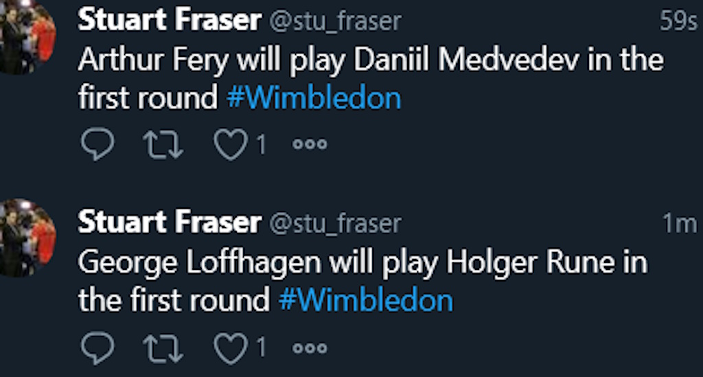 Two British wildcards drawn #Wimbledon