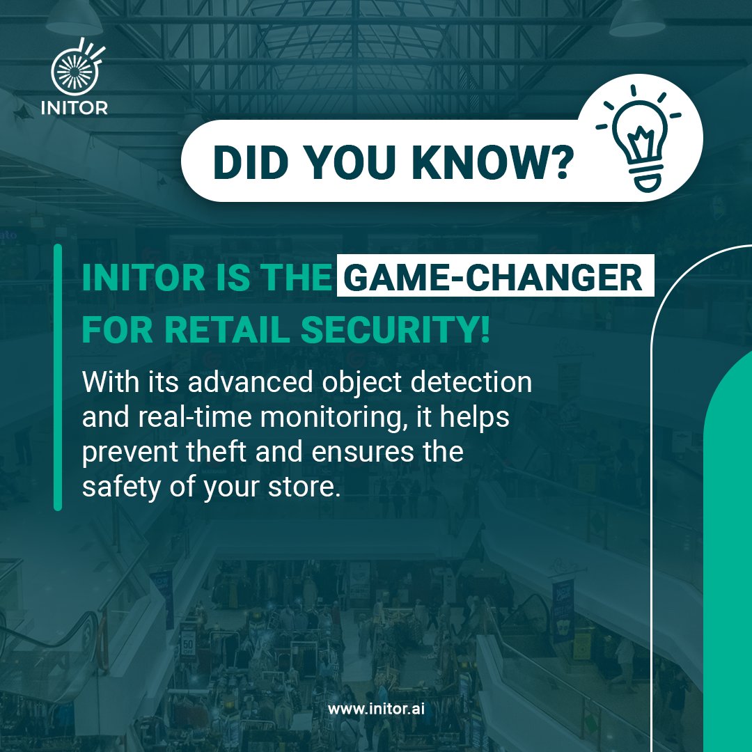 initor_ai's tweet image. Protect your retail store with INITOR&apos;s cutting-edge security features! 

Leave a comment below and share how INITOR can enhance your store&apos;s security! 

#RetailSecurity #StoreSafety #AdvancedMonitoring