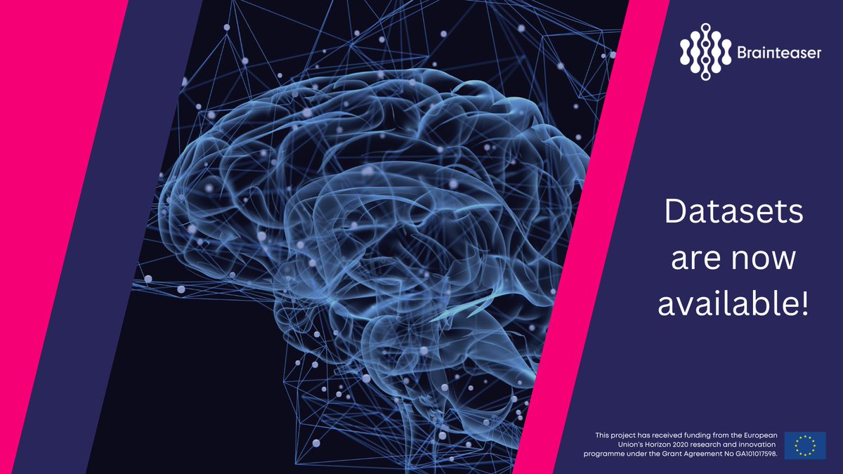 ✔ BRAINTEASER #datasets are now available!

➡ The #BRAINTEASER retrospective #datasets derived from the merging of already existing datasets obtained by our  clinical partners, containing data about 2,204 #ALS and 1,792 #MS patients. 

👉 Learn more lnkd.in/dDaaGBTc 👀