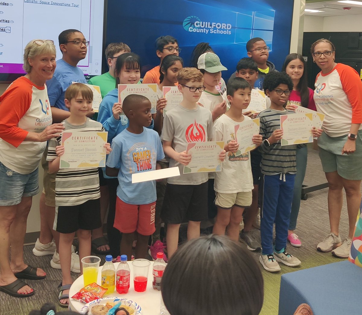 It’s virtually impossible to stop students from learning. @GCSchoolsNC offered a virtual summer camp led by @GUniversityPrep CTE teachers. Students explored business & computer technology. They met face to face to celebrate their hard work. #LearningNeverStops @CTEforNC