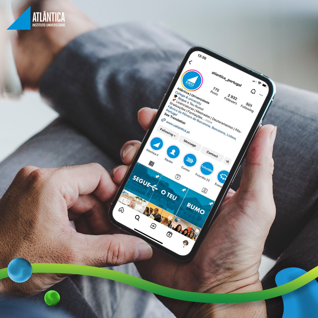 Hoje comemora-se o Dia Mundial das Redes Sociais! 🌐 A Atlântica tem crescido neste mundo para chegar mais facilmente a todos os nossos alunos e acompanhá-los no digital. 👏🏼 Já nos segues em todas as redes sociais? 😉