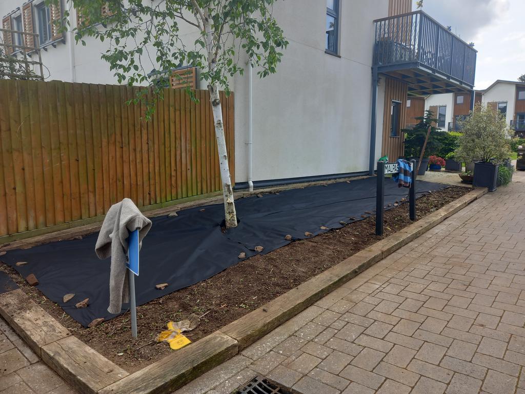 Before and after at Hanham Hall. Nice one team! We'll be back in the not too distant future to add more sleepers to the raised beds, additional compost and to plant them up with a wonderful, diverse selection of pollinator friendly plants. <a href="/TCVtweets/">The Conservation Volunteers (TCV)</a> <a href="/HanhamHall/">Hanham Hall</a> #joininfeelgood