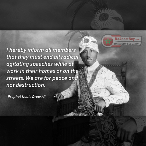 iamhakeembey's tweet photo. Happy #HolyDay to all the noble #Moors. Honors to those who stay true and speak truth, even when their #GrandSheik is encouraging violence and spewing slander. #NobleDrewAli #Quote #Moorish #MSTA https://t.co/9xAaGLGMa3