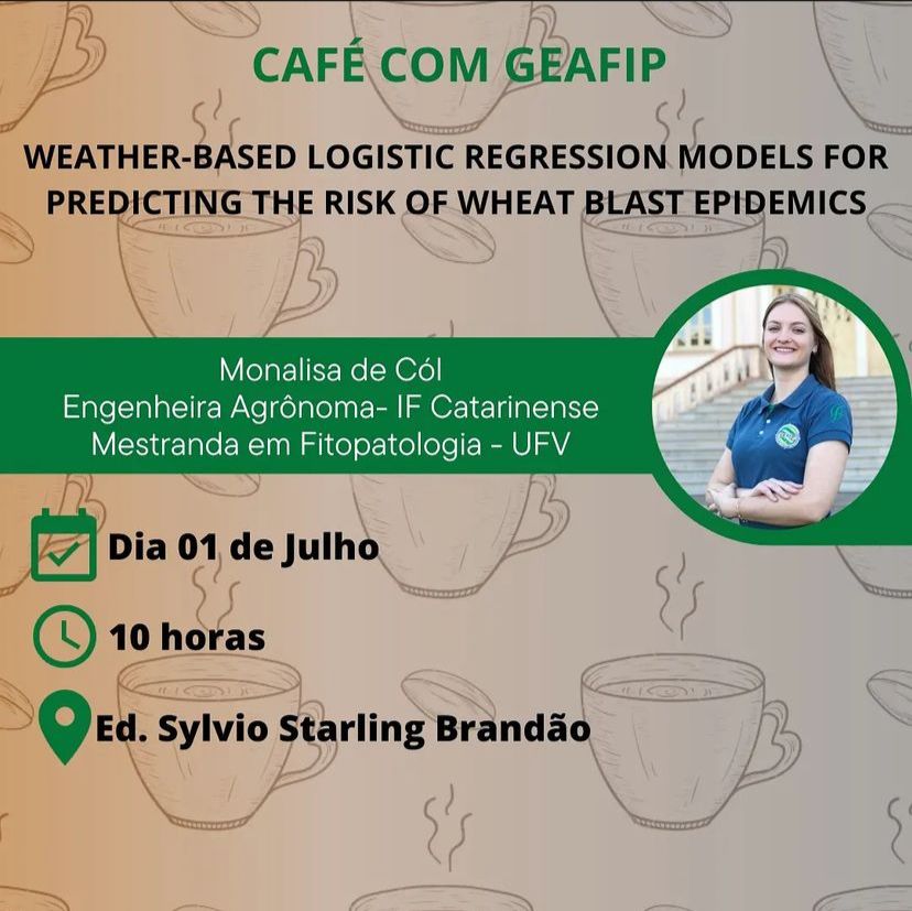 Excited to share that I'll be presenting a sneak peek of my dissertation at Café com GEAFIP! 🌱 Can't wait to exchange ideas and insights with fellow scholars in the field. See you there! #GEAFIP #ResearchPreview #DissertationJourney @GEAFIP_UFV
