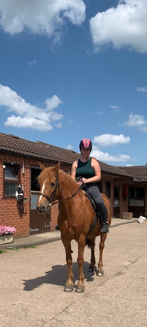 Here is AJ, one of our Year 12's, enjoying a horse ride on her work experience last week. Looking great, AJ! #beyou
