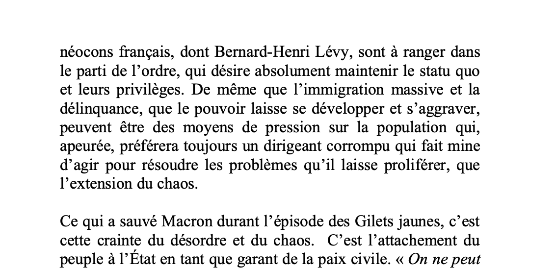 Youssef_Hindi's tweet photo. Pour comprendre pourquoi le pouvoir politico-oligarchique laisse se propager le chaos et les #emeutes tandis qu'il a été sans pitié pour les #GiletsJaunes, voici un extrait de "La guerre des #EtatsUnis contre l'#Europe et l'avenir de l'État" 

#Nanterre #Police #Macronie https://t.co/b4MKeU4uo7