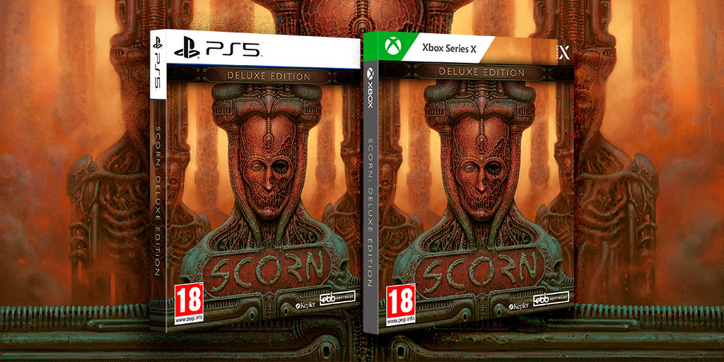 TesuraGames's tweet photo. Anunciamos...

💀 Scorn 💀 en formato físico y Edición Deluxe para #Play5 y #XBX para este mismo año. El evocador juego de horror en primera persona llega con:

💿 Steelbook Limitado
🎶 BSO por @Lustmord y @Billain 
☠️ Libro de Arte digital (192 págs.)

¡Ya en reserva! https://t.co/r9NImEtEfR