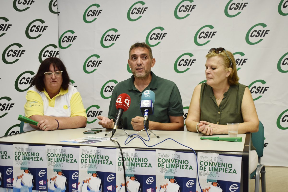 👉CSIF rechaza el acuerdo suscrito entre CCOO y UGT con las patronales de limpieza de Ciudad Real

👉 La subida salarial  del 3%,  acordada para 2023, se encuentra por debajo del Salario Mínimo Interprofesional 😡, empobreciendo más a este colectivo

csif.es/contenido/ciud…