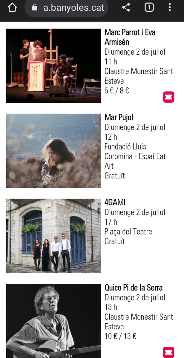 CompanyStas's tweet photo. #2jul23
@aphonicabny a Banyoles
11h @EvaArmisen #MarcParrot,
12h #MarPujol, 6hV @quicopidelaser1, 2/4d'8hV @MireiaiBorja, 1/4d10hN @MariaComa,
1/4d'11hN @mazonisongs
2/4d'1hV @EuforiaTV3 al @PalauSantJordi
5hV @penyagolosaplec a Adzeneta del Maestrat: @noeliatitana l'Empelt i+ https://t.co/b7rTCSh684