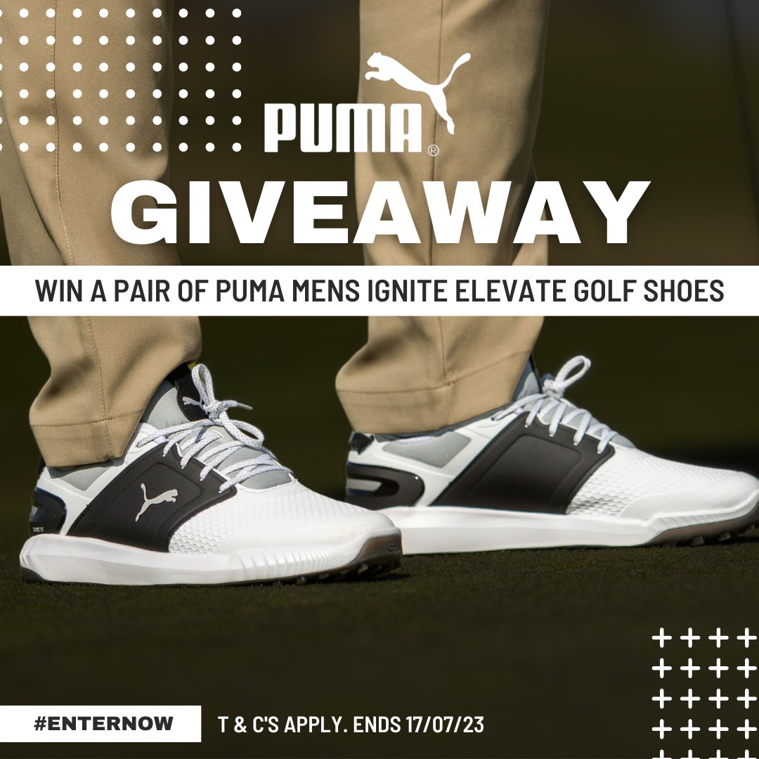 ⚡️ GIVEAWAY ALERT! ⚡️ Enhance your golf game with a FREE #Puma Men's IGNITE Elevate Golf Shoes! 🎁 ENTER: 1⃣ Follow @GolfOnline 2⃣❤️ & RT 3⃣ Comment your size 🏌️‍♂️ BONUS: Sign up for our newsletter 📩 for 50 EXTRA entries! LINK IN BIO ⬆️ #Giveaway #EnterNow 🛑 Ends 17/07/23