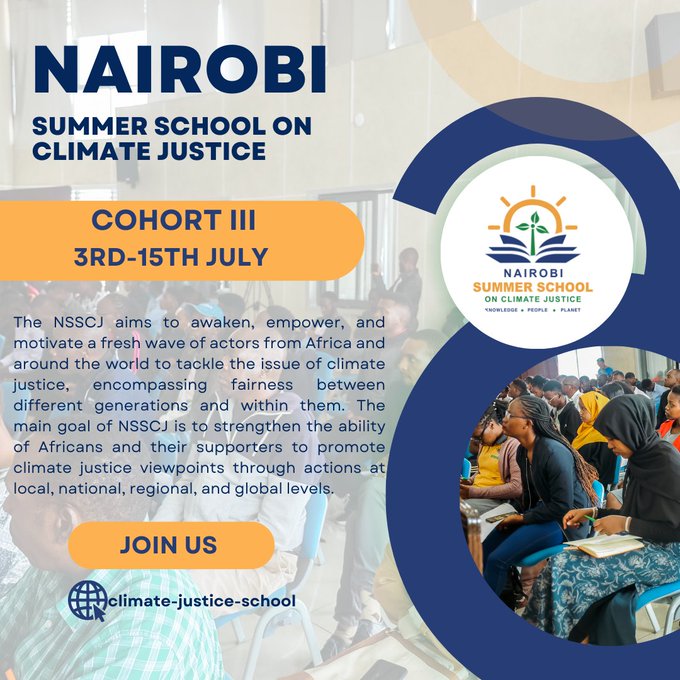 I am glad to be choosen as a physical participant for cohort III of the Nairobi Summer School On Climate Justice. #climatejusticeschool #NSSJ #ClimateAction #ClimateActionNow #climatejustice #pacja #kpcg