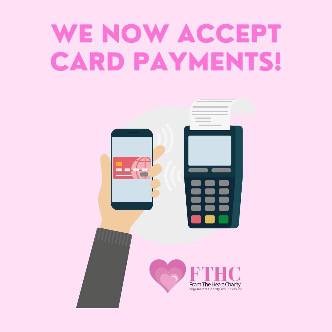 FTHC are now accepting card payments, making it even easier for you to support our cause and make a difference in the lives of those in need 🥰

Thank you for your continued support and for helping us change lives. Together, we can make a difference! 💗

#cardpayment #fthc