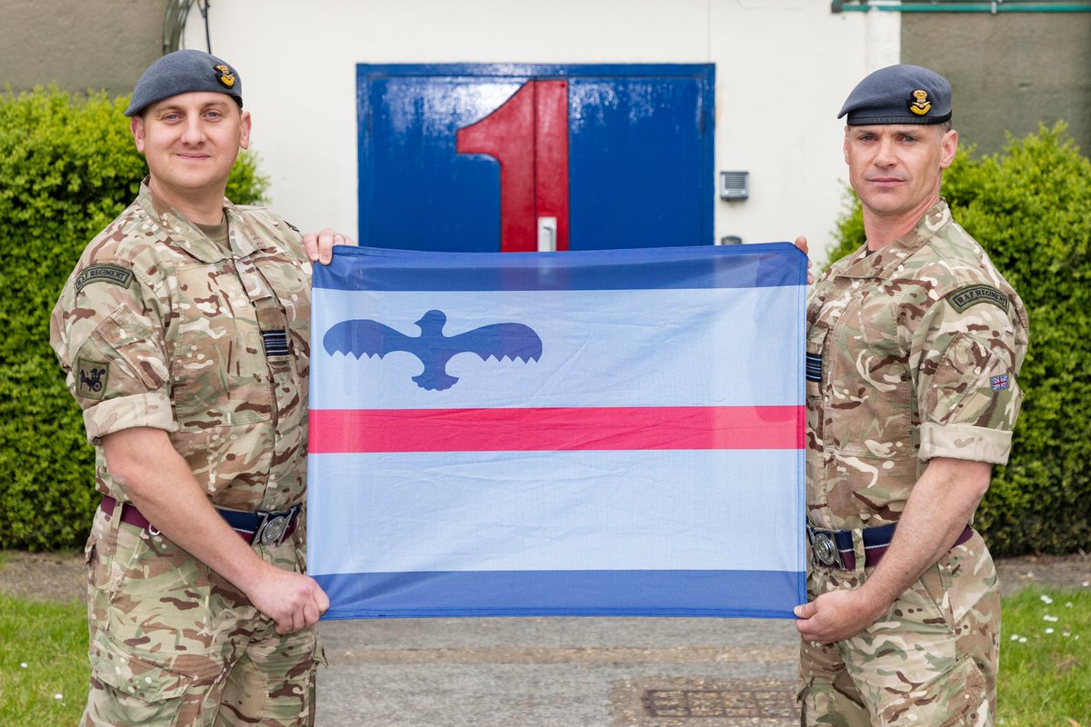 Sqn Ldr Liam Summerfield (right) has taken Command of 1 Squadron RAF Regiment from Sqn Ldr Jay Algar (left). Liam said ‘‘It is an absolute honour to return to 1 Sqn RAF Regt as the Officer Commanding’’