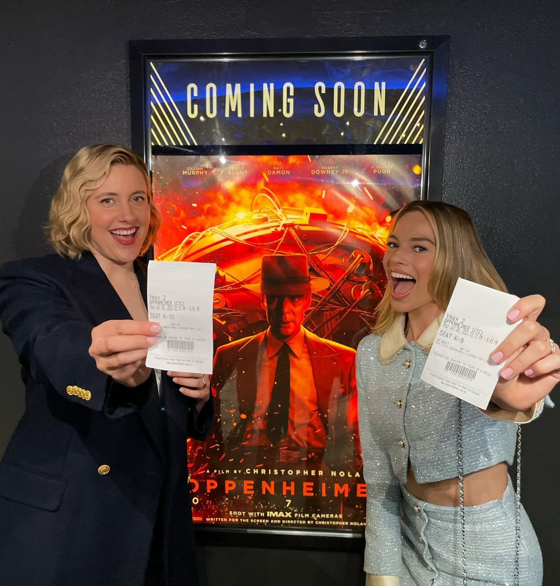 Greta Gerwig ve Margot Robbie'nin Oppenheimer biletleri hazır 💥