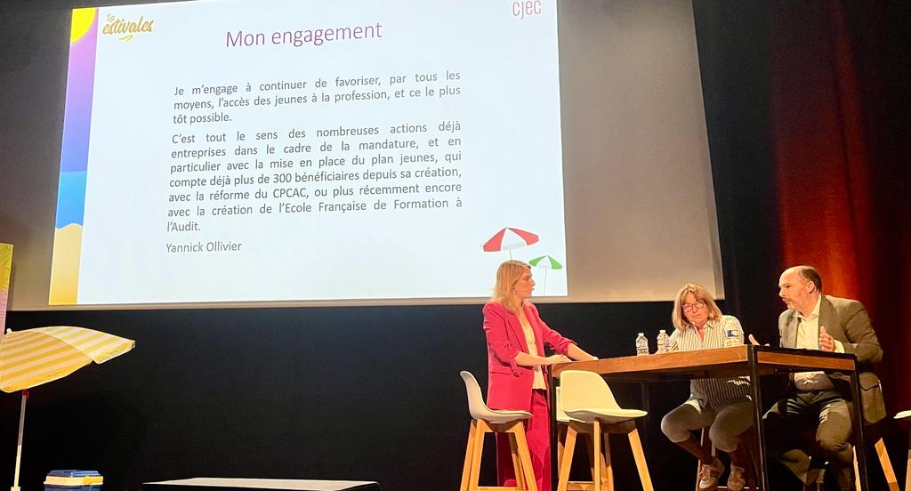 Comme toujours un grand plaisir de retrouver les jeunes de la profession dans le cadre des #Estivales de l'<a href="/ANECSnational/">ANECS</a> <a href="/CJECnational/">CJEC</a>. 

L’occasion de renouveler l’engagement de la <a href="/CNCC_audit/">CNCC</a> auprès d’eux, et le mien.