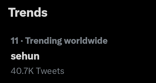OhSehunGlobal's tweet photo. UPDATE: Worldwide Trends:

11 - SEHUN

#SEHUN_HearMeOut #세훈 #SEHUN #오세훈 #OHSEHUN https://t.co/mIGcDTz9e0